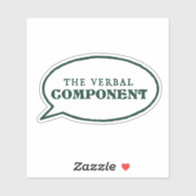 The Verbal Component Sticker