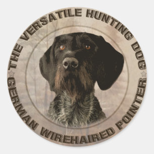 The Versatile Hunting Dog  Car Magnet Classic Round Sticker