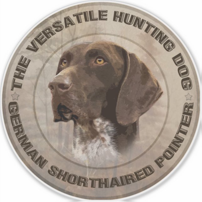 The Versatile Hunting Dog Sticker (Front)