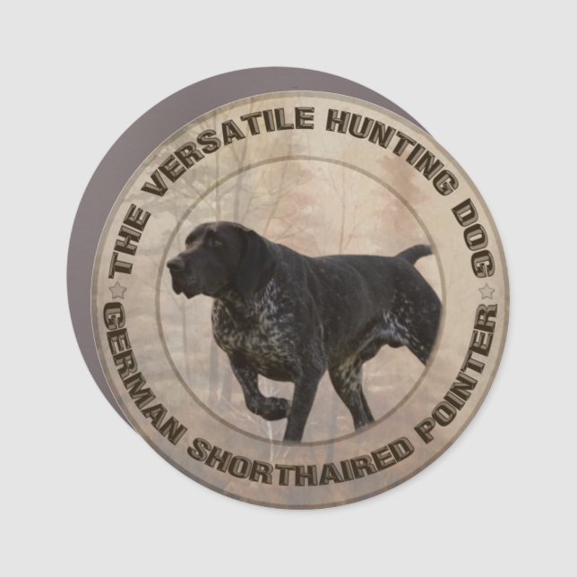 The Versatile Hunting Dog Sticker Car Magnet (Front)