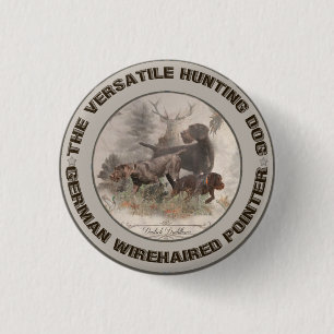 The Versatile Hunting Dog Sticker Car Magnet Paper Button