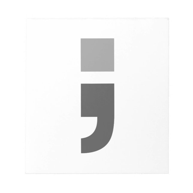 The versatile semicolon notepad (Front)