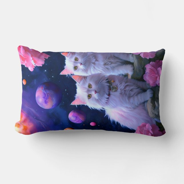 The Vertical Comfort Revolution: Cat Lumbar Pillow (Front)