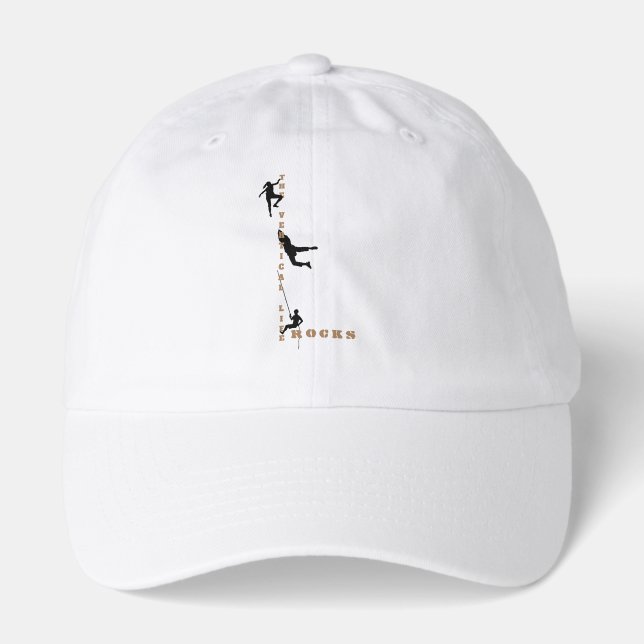 The Vertical Life - Rock Climbing Design Hat (Front)