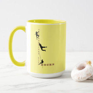 The Vertical Life - Rock Climbing Design Mug