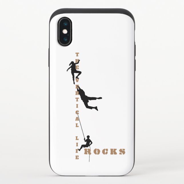The Vertical Life - Rock Climbing Design Uncommon iPhone Case (Back)
