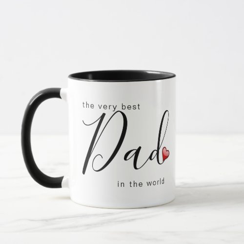 The Very Best Dad in the World with Love Mug