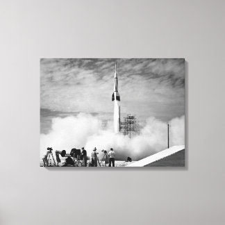 The Very First Rocket Launch At Cape Canaveral Canvas Print