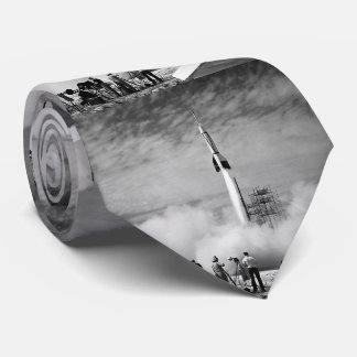 The Very First Rocket Launch At Cape Canaveral Neck Tie