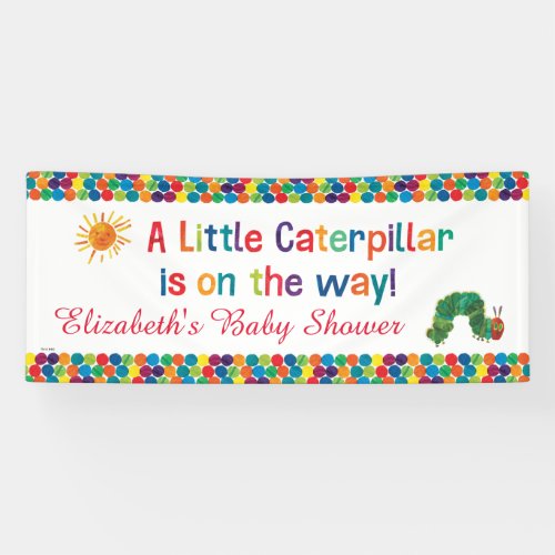 The Very Hungry Caterpillar Baby Shower Banner