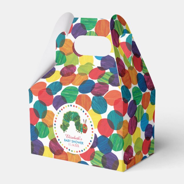 The Very Hungry Caterpillar Baby Shower Favor Boxes (Front Side)