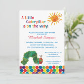 The Very Hungry Caterpillar Baby Shower Invitation (Standing Front)