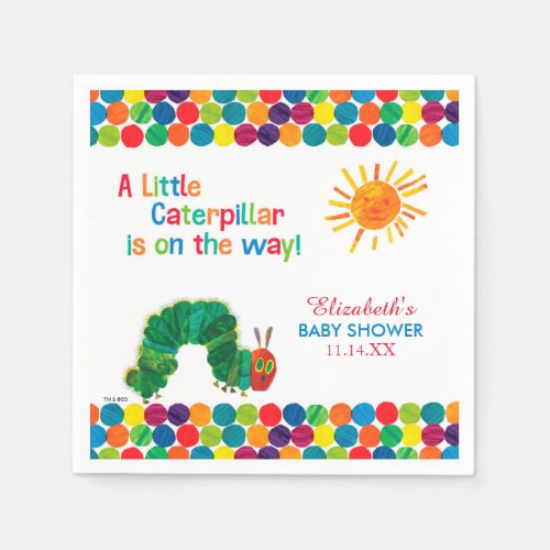 The Very Hungry Caterpillar Baby Shower Napkins