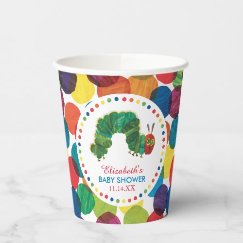 The Very Hungry Caterpillar Baby Shower  Paper Cups