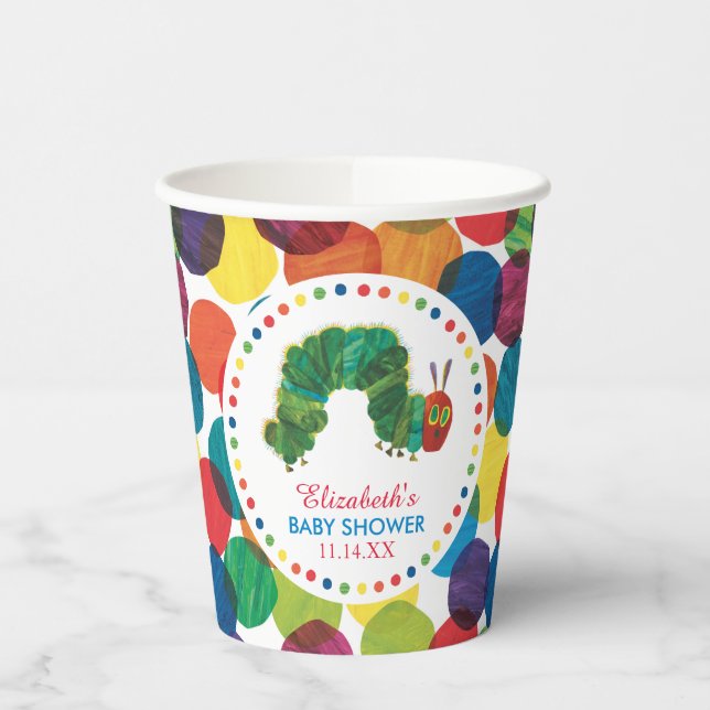 The Very Hungry Caterpillar Baby Shower  Paper Cups (Left)