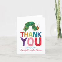 The Very Hungry Caterpillar Baby Shower Thank You