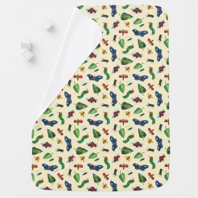 The Very Hungry Caterpillar Be Kind Pattern Baby Blanket (In Situ)