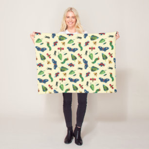 The Very Hungry Caterpillar Be Kind Pattern Fleece Blanket
