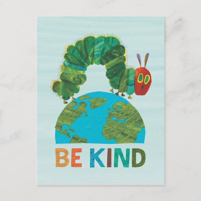 The Very Hungry Caterpillar Be Kind Postcard (Front)