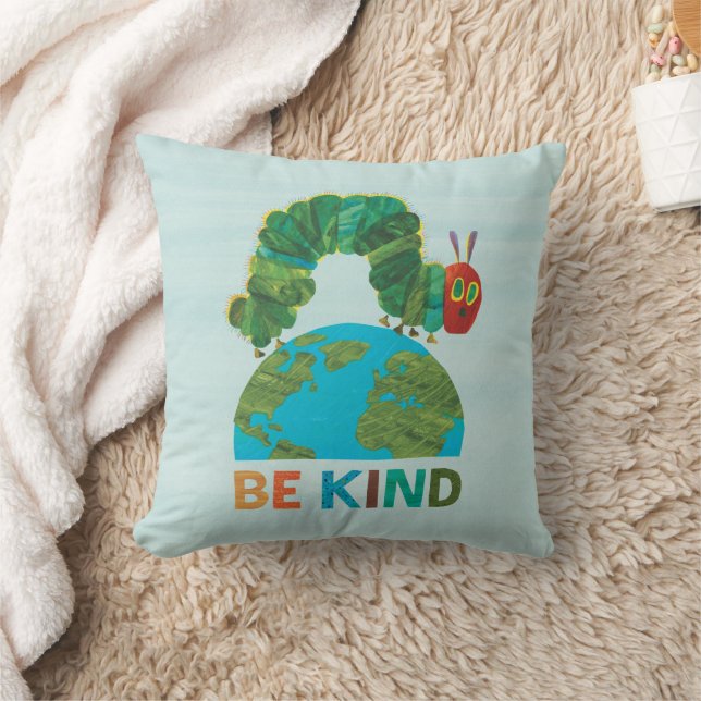 The Very Hungry Caterpillar Be Kind Throw Pillow (Blanket)