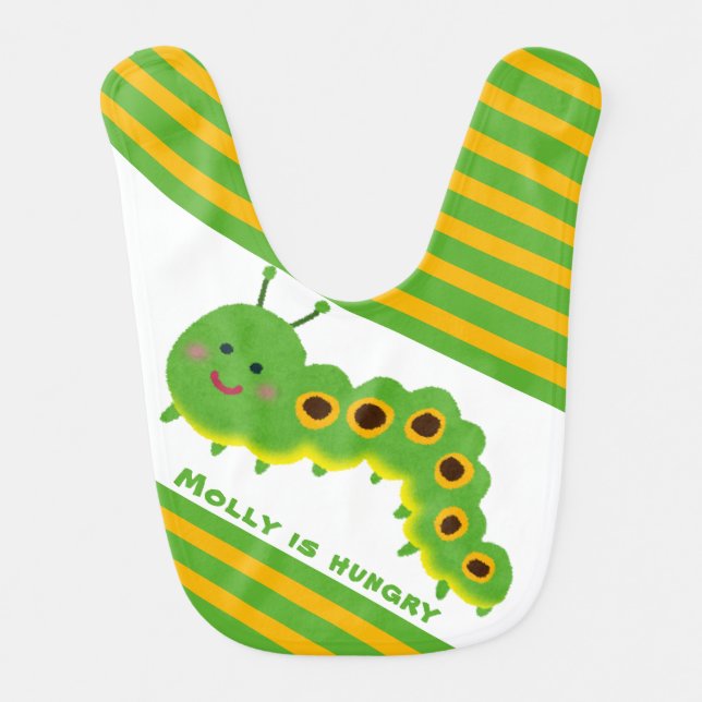 The Very Hungry Caterpillar Birthday Baby Bib (Front)