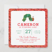 The Very Hungry Caterpillar Birthday Invitation (Front)