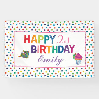 The Very Hungry Caterpillar Butterfly Birthday Ban Banner