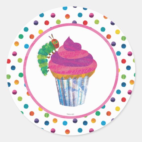 The Very Hungry Caterpillar Butterfly Birthday Classic Round Sticker