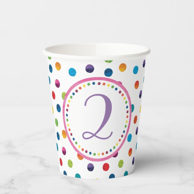 The Very Hungry Caterpillar Butterfly Birthday Paper Cups (Left)