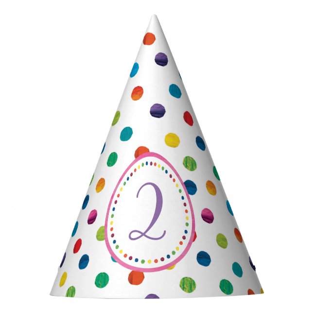 The Very Hungry Caterpillar Butterfly Birthday Party Hat (Front)