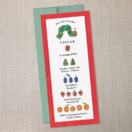The Very Hungry Caterpillar Fruit Birthday Invitation