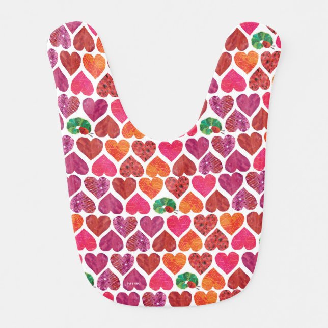 The Very Hungry Caterpillar | Heart Pattern Bib (Front)