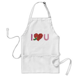 The Very Hungry Caterpillar   I Heart You Adult Apron
