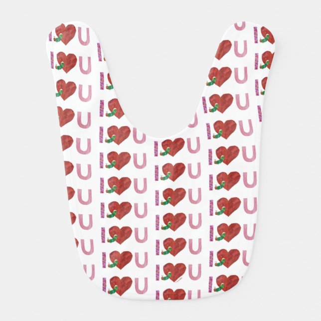 The Very Hungry Caterpillar | I Heart You Baby Bib (Front)