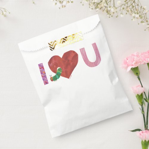 The Very Hungry Caterpillar  I Heart You Favor Bag