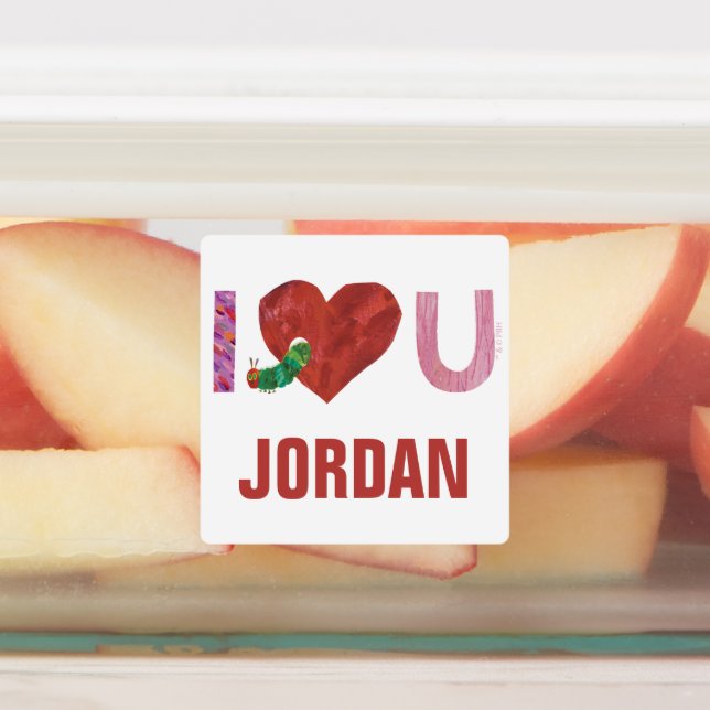The Very Hungry Caterpillar | I Heart You Labels (Affixed)