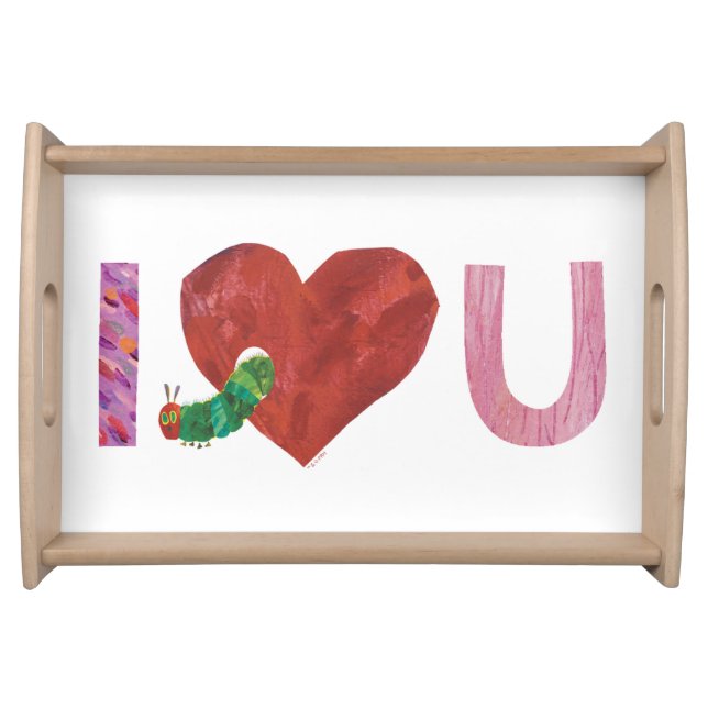 The Very Hungry Caterpillar | I Heart You Serving Tray (Front)