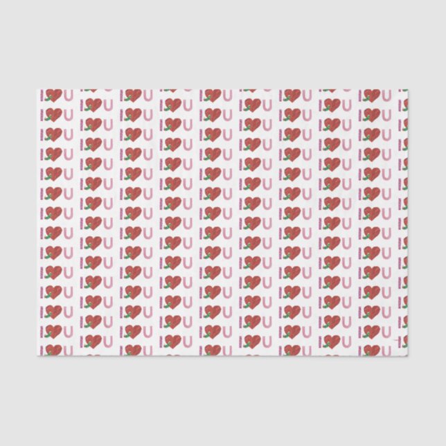 The Very Hungry Caterpillar | I Heart You Tissue Paper (Front)