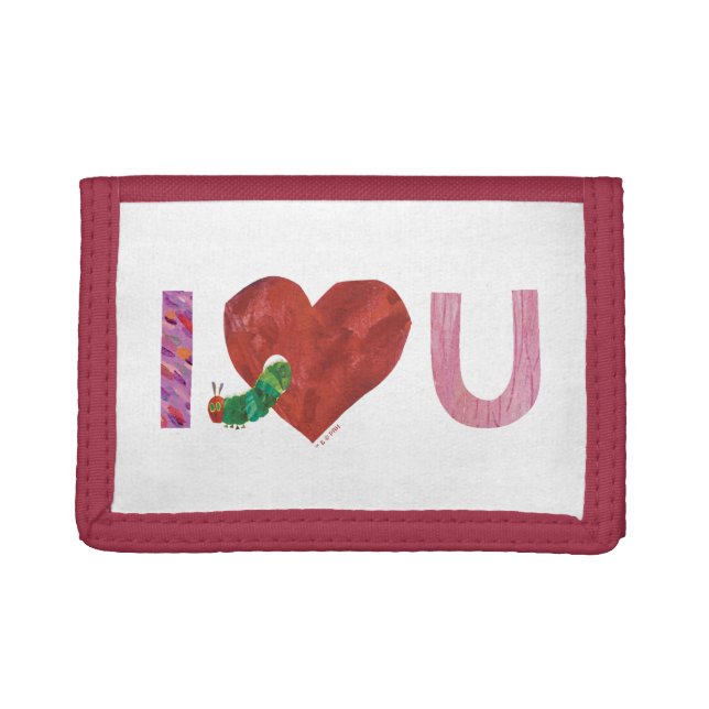The Very Hungry Caterpillar | I Heart You Trifold Wallet (Front)