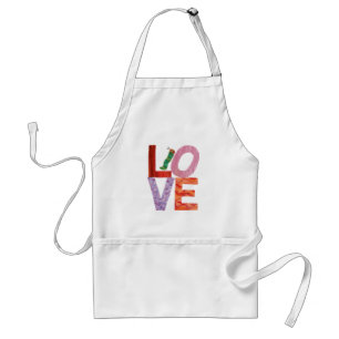 The Very Hungry Caterpillar   LOVE Adult Apron