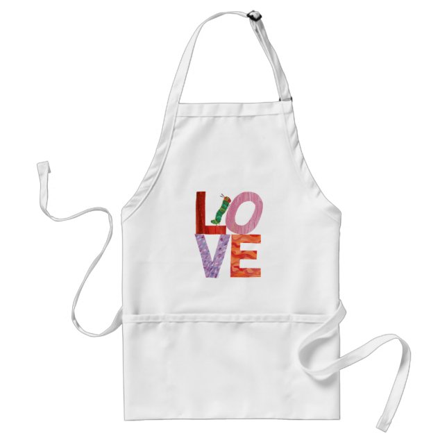 The Very Hungry Caterpillar | LOVE Adult Apron (Front)