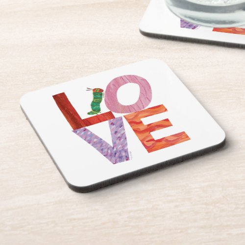 The Very Hungry Caterpillar  LOVE Beverage Coaster