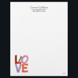 The Very Hungry Caterpillar | LOVE Letterhead<br><div class="desc">Celebrate love with The Very Hungry Caterpillar Love design. This heartwarming artwork features Eric Carle’s iconic caterpillar creatively integrated into the word "LOVE, " with the caterpillar forming the letter "O." Rendered in Carle’s signature hand-painted collage style, the design is filled with vibrant colors and playful textures, capturing the joy...</div>