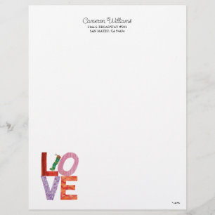 The Very Hungry Caterpillar LOVE Letterhead