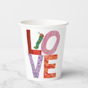The Very Hungry Caterpillar LOVE Paper Cups