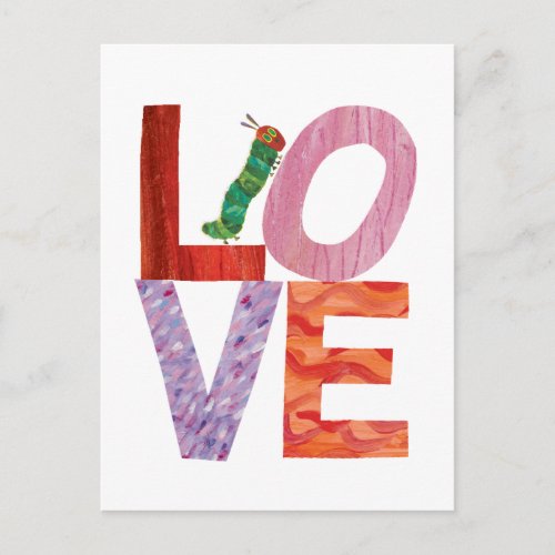 The Very Hungry Caterpillar  LOVE Postcard
