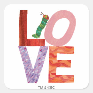 The Very Hungry Caterpillar | LOVE Square Sticker
