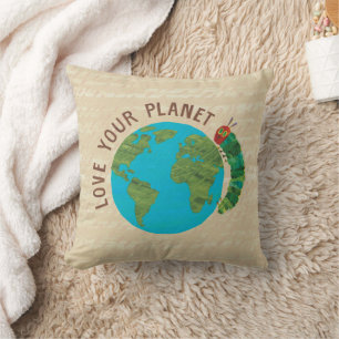 The Very Hungry Caterpillar Love Your Planet Throw Pillow
