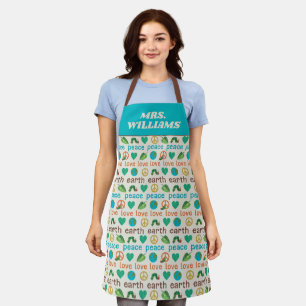 The Very Hungry Caterpillar Peace Love Earth Apron