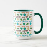 The Very Hungry Caterpillar Peace Love Earth Mug
